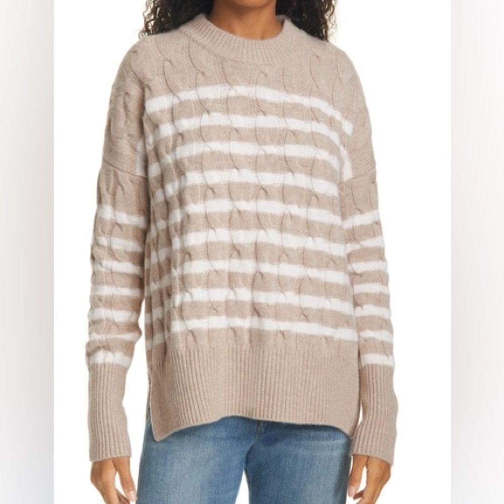 La Ligne Marin Stripe Wool Cashmere